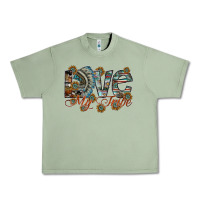 Oil Green love my tribe Urban Heavy Tee - SublimationCraftShop