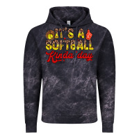 Cloud Black it s a softball kinda day Vintage Hoodie - Zillion Design Studio