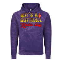 Cloud Purple it s a softball kinda day Vintage Hoodie - Zillion Design Studio