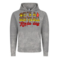 Cloud Rock it s a softball kinda day Vintage Hoodie - Zillion Design Studio
