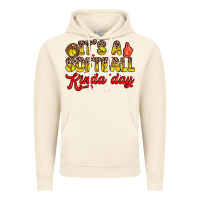 Vintage Artic it s a softball kinda day Vintage Hoodie - Zillion Design Studio
