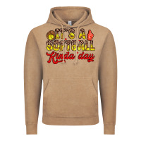 Vintage Coffee it s a softball kinda day Vintage Hoodie - Zillion Design Studio