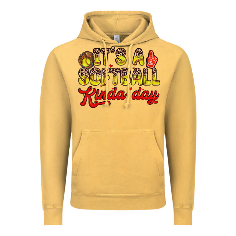 It S A Softball Kinda Day Vintage Hoodie by Zillion Design Studio | Teevron