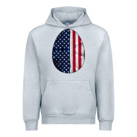 Heather Grey AMERICAN FLAG Urban Hoodie - Bettercallsaul
