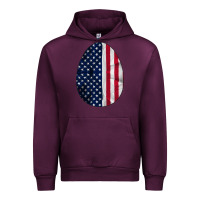 Mauve Wine AMERICAN FLAG Urban Hoodie - Bettercallsaul