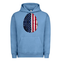 Pigment Pebble Blue AMERICAN FLAG Urban Hoodie - Bettercallsaul