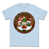 Dusty Blue christmas gnomies christmas ornament Classic Tee - BundleAndBundleShop