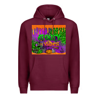 Burgundy spooky vibes tumbler Premium Hoodie - BundleAndBundleShop