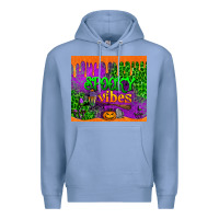 Colony Blue spooky vibes tumbler Premium Hoodie - BundleAndBundleShop