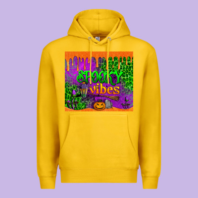 Spooky Vibes Tumbler Premium Hoodie Designed By Bundleandbundleshop