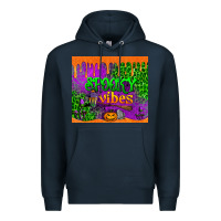 Navy spooky vibes tumbler Premium Hoodie - BundleAndBundleShop