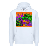 White spooky vibes tumbler Premium Hoodie - BundleAndBundleShop