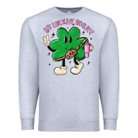 Heather Grey so luckin boujee Premium Sweatshirt - MaliasSmallBusiness