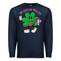 Navy so luckin boujee Premium Sweatshirt - MaliasSmallBusiness