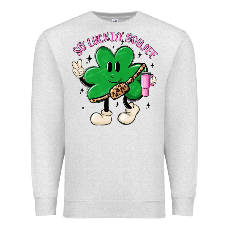 So Luckin Boujee Premium Sweatshirt by MaliasSmallBusiness | Teevron