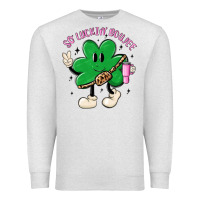 Oatmeal Heather so luckin boujee Premium Sweatshirt - MaliasSmallBusiness