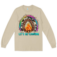 Mushroom let's go camping rainbow Long Sleeve Tee - JahusDesignShop