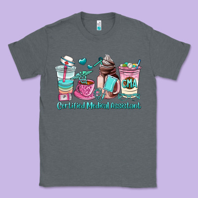 Certified Medical Assistant Coffee Cup Classic Tee Designed By Adodesignshop