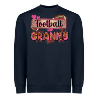 Navy football granny with leopard Heavyweight Sweatshirt - Zillion Design Studio