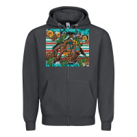 Smoke bucking bronco cowboy rodeo cactus and sunflowers Zipper Hoodie - Artiststas