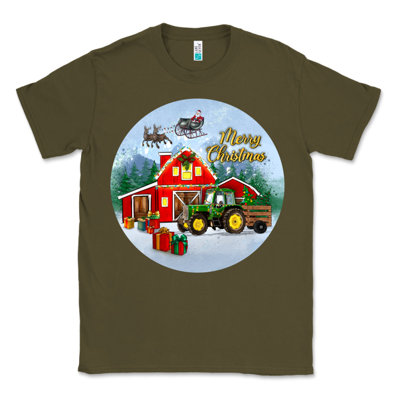 Merry Christmas Small Town Christmas Ornament Classic Tee by BundleAndBundleShop | Teevron