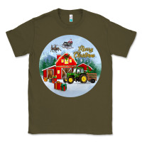 Army Green merry christmas small town christmas ornament Classic Tee - BundleAndBundleShop