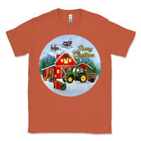 Copper merry christmas small town christmas ornament Classic Tee - BundleAndBundleShop
