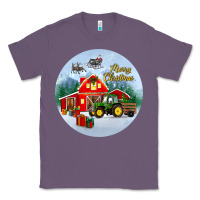 Lavender merry christmas small town christmas ornament Classic Tee - BundleAndBundleShop
