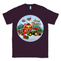Plum merry christmas small town christmas ornament Classic Tee - BundleAndBundleShop