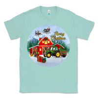 Seafoam merry christmas small town christmas ornament Classic Tee - BundleAndBundleShop