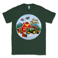 Sports Green merry christmas small town christmas ornament Classic Tee - BundleAndBundleShop
