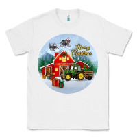 White merry christmas small town christmas ornament Classic Tee - BundleAndBundleShop