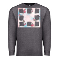 Charcoal Heather add your text photo collage life Premium Sweatshirt - MaliasSmallBusiness