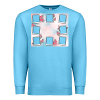Ocean Blue add your text photo collage life Premium Sweatshirt - MaliasSmallBusiness