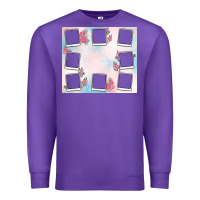 Purple add your text photo collage life Premium Sweatshirt - MaliasSmallBusiness