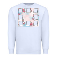 White add your text photo collage life Premium Sweatshirt - MaliasSmallBusiness