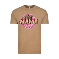 Vintage Coffee mama with round leopard Vintage Tee - Zillion Design Studio