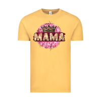 Vintage Mustard mama with round leopard Vintage Tee - Zillion Design Studio