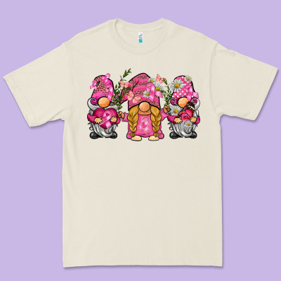 Breast Cancer Gnome Premium Tee Designed By Barkaloodesign