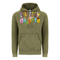 Vintage Olive maestra de arte Vintage Hoodie - texasbilliewilder