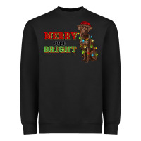 Black merry and bright labrador Heavyweight Sweatshirt - RanaPortraitStore