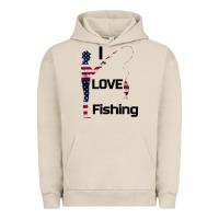 Pigment French Oak I love fishing Urban Hoodie - Bettercallsaul