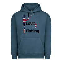 Pigment Midnight Navy I love fishing Urban Hoodie - Bettercallsaul