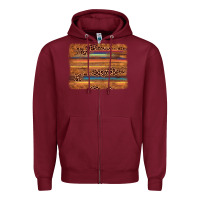 Burgundy leopard serape background Zipper Hoodie - AdoDesignShop