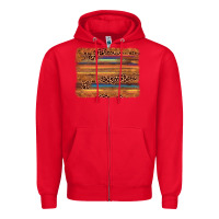 Red leopard serape background Zipper Hoodie - AdoDesignShop