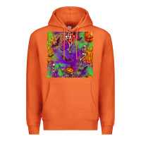 Carrot halloween party seamless pattern Premium Hoodie - BundleAndBundleShop
