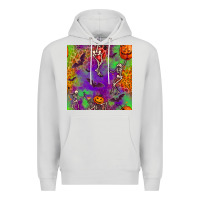 Dove Grey halloween party seamless pattern Premium Hoodie - BundleAndBundleShop