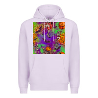Lilac halloween party seamless pattern Premium Hoodie - BundleAndBundleShop
