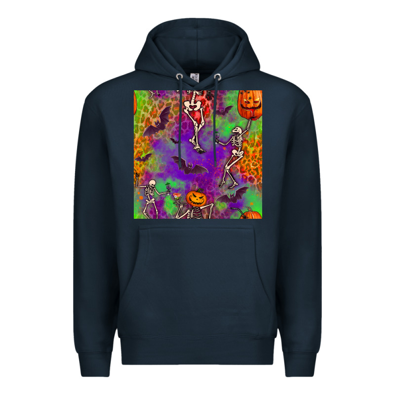 Halloween Party Seamless Pattern Premium Hoodie by BundleAndBundleShop | Teevron
