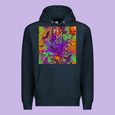 Halloween Party Seamless Pattern Premium Hoodie Designed By Bundleandbundleshop